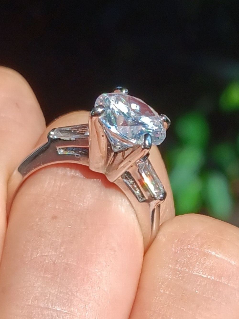 Classic Cz Solitaire Engagement Ring